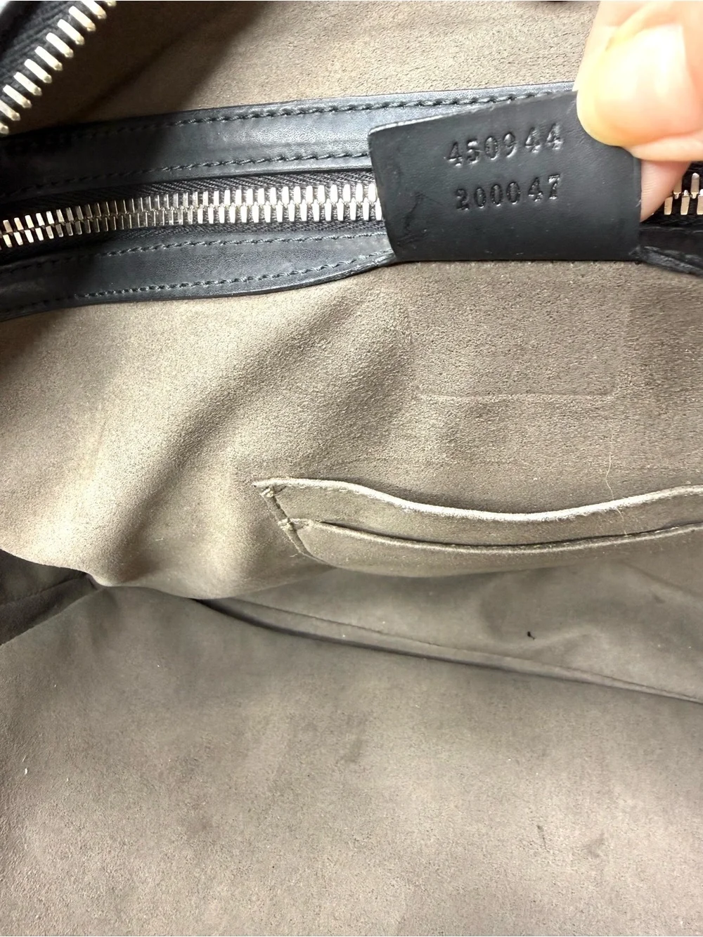 Authentic Gucci supreme laptop bag briefcase brown black leather unisex